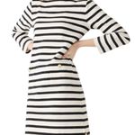 J.Crew NWT Mariner Cloth Striped Shirt Dress Gold Button Detail Size XL Preppy Photo 0