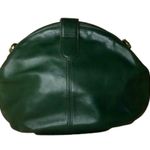 Coach Vintage Laurel Dark Green Glove Tanned Hinged Clam Shell Crossbody Bag COA Photo 2
