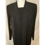Leslie Fay VTG  Dress Suit 12 Black Career Business Formal 1 Pc Sophisticated EUC Photo 1