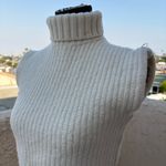 STAUD Bette merino wool rib-knit cap sleeve turtleneck sweater size S small NEW Photo 5