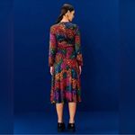 Farm Rio  • Midi Dress • Rainbow Hearts • Multicolor • Long Sleeve • Small Photo 2