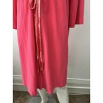 Vtg 70s Hot Pink Dress M Barbiecore Conservative belted ILGWU Church Formal Work Size M Photo 6