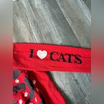Hanes VTG I Love Cats Cat Lover Sweatshirt Crewneck Pullover Red Black Size S M Photo 5