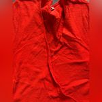 Madewell  Texture & Thread Red Tie Front Short Sleeve Tee Photo 7