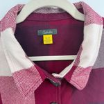 Cabela's  Women's XL Plaid Button Front Shirt Jacket 100% Cotton Burgundy Photo 1
