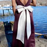 Brown Belted Maxi Prom Dress Size 4 Photo 8