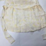 Tularosa  Whitaker Button Front Dress in Faded Yellow Floral XS Photo 9