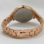 Ladies rose gold tone 40mm rhinestones MOP dial watch bracelet size 7.5” runs Photo 3