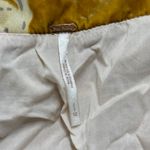 Free People  Margaux Velvet Floral Mini Skirt Gold & Pink Size 12 Photo 5