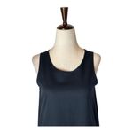 Maeve Dress Women XS Black Linen Blend Asymmetric Hem Sleeveless Ismene Midi Photo 5