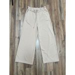 EXPRESS Beige Wide Leg Lounge Pants M 80% Cotton 20% Polyester Photo 3