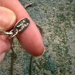 Vintage chain link metal adjustable waist belt, size medium Silver Photo 4