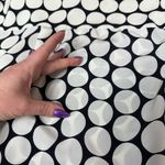 Etro Made in Italy 100% Silk Polka Dot Floral Embroidered Blouse Size 44/Medium Black Photo 6