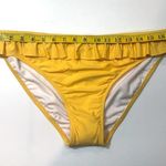 Free Press  Ruffle Trim Bikini Swim Bottoms Yellow XL Photo 4