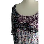 Neiman Marcus  Floral 3/4 Blouse Top Size Large Photo 1