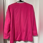 Ungaro sol donna Paris vintage bright pink blazer goldtone buttons size 12 Photo 2