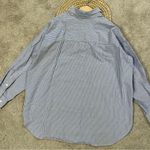 Wilfred  Free Relaxed Cotton Button Front Shirt Longsleeve Striped Blue Coastal M Photo 8