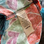 Free People NWT  Floral Striped Collared On A Boat Boxy Crop Polo Shirt Photo 6