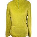 The North Face  Florescent Yellow Green Zip Pullover Size Medium Photo 0