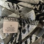 Isabella Rodriguez Tan Brown & Black Animal Print 3/4 Sleeve Ruched Sides Blouse Photo 7