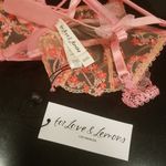 For Love & Lemons ππ Love Bouquet Embroidery Bra ~ Pink SDD NWT Photo 12