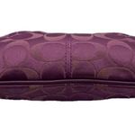 Coach Purple Signature Canvas Pouch Wristlet Photo 2
