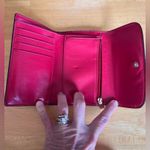 Coach Women's Vibrant Pink and Brown Wallet colorful classic designer rare Photo 8