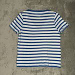 J.Crew Shirt Womens Medium Blue White Stripe T Shirt Tee Casual Preppy Nautical Photo 2