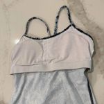 Lululemon Power Y Padded Tank Top Women's 6 Luon Wildwood Floral Blue Shelf Bra Photo 6