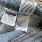 Levi's NWOT Levi Strauss Ripped Wedgie Straight Leg Light Blue Denim Jeans Size 28 Photo 6