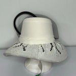 Moshita Couture by Night Studio White & Black Lace Embellished Church Dress Hat Photo 0