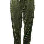 Kyodan Women's Green Velvet Velour High Rise Tapered Jogger Sweat Pants Size XS Photo 0