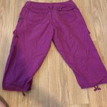 DKNY  Active Women's Capri Pink/Purple Pants Size 9 100% Cotton Vintage Photo 8
