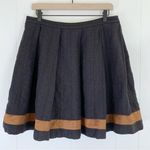 Tocca Grey Wool/Linen Blend Pleated Skirt 8 Photo 0