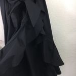 Sandro NWT  Lover black ruffle asymmetric dress Photo 7