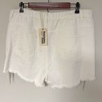 *NEW* Savannah Jane Rhinestone Denim Shorts White Size 1X Photo 4