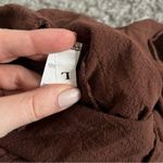 Brown overall romper size large Photo 2