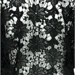 Unbranded Floral Crochet Beach Cover‎ Up Black Short Sleeve V Photo 4