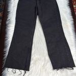 ZARA  Black High Rise Cropped Jeans Photo 1