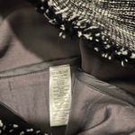 French Connection Tweed Mini Skirt Black White Geometric Fringe Hem Party Cocktail Size Unknown‎ Photo 5