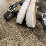 Sole Mates Black/Tan Faux Leather Sandals Ladies Size M 7/8 Black Photo 5