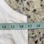 Lululemon  Womens Round Neck Cotton Athletic Active Cropped Tank Top White Size 4 Photo 3