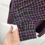 Madewell  Button Up Plaid Flannel Shirt Boxy Loose Fit Crop Top Blouse Size M Photo 5