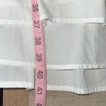 J. Crew Cotton poplin tunic dress with farmer's market embroidery Medium NWT White Photo 12