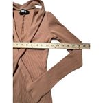 Reformation Size Small Ribbed Tie Neck Covered Back Brown Bodysuit #Z4-5 Photo 3