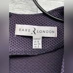 Rare London Navy Deep V-Neck Military Style Dress XS Photo 6