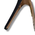 Charlotte Olympia Black Canvas Dolores Espadrille Platform Ankle-Strap Pumps Photo 12