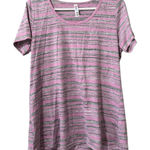 LuLaRoe  T Shirt‎ Size Medium Short Sleeve Stretch Casual Teacher Colorful City Photo 0