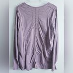 Athleta Flora Mauve Foothill Seamless Long Sleeve Athletic Top Photo 4