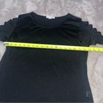 Above and Beyond Classic Black Cut Out Short Sleeve Shirt Size Large Photo 6